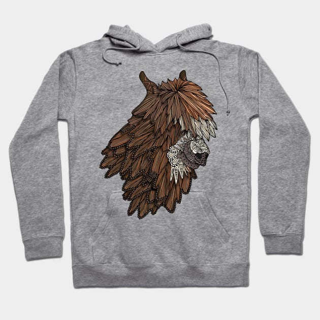 Ornate Llama Hoodie by ArtLovePassion